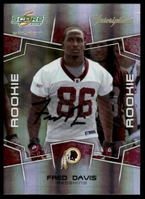 2008 Score Select #368 Fred Davis Inscriptions #/375 - Image 1 of 2