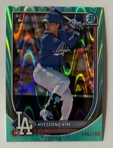 2025 Bowman Chrome Hyeseong Kim Aqua RayWave Refractor RC 146/199 #2 - Picture 1 of 2