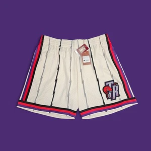 Pantalones Cortos Toronto Raptors Mitchell & Ness NBA Talla 2XL Crema/Blanco roto HWC Swingman - Imagen 1 de 6