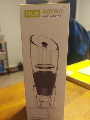 Aireador básico True Aereo Wine transparente DEJA RESPIRAR LIBRE DE BPA - NUEVO Foto 1 de 3