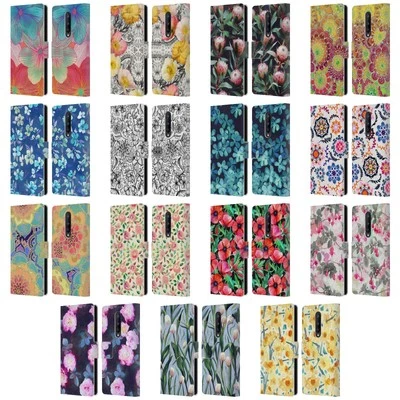 MICKLYN LE FEUVRE FLORALS 2 LEATHER BOOK WALLET CASE FOR BLACKBERRY ONEPLUS - Image 1 of 4