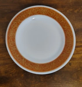Vintage Pyrex Tableware by Corning Bronze Scroll 9 Inch Dinner Plate #703 - Picture 1 of 3