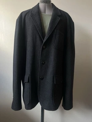Bloomingdale's Men's Grey Hopsack Chore Wool Jacket Size XXL - Image 1 of 4