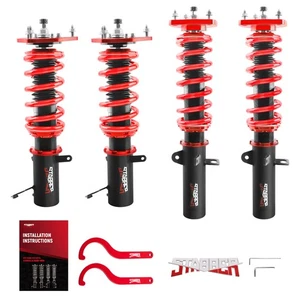 24 Step Adjustable Height Suspension Coilovers Kit For Toyota Corolla 1988-2002 - Picture 1 of 14