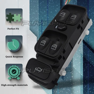 Interruptor de ventana principal eléctrico para Mercedes-Benz CLK320 CLK350 CLK500 CLK55 CLK63 Foto 1 de 4