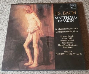 LA CHAPELLE ROYALE HERREWEGHE - J S Bach Matthaus Passion  3 CD Set SEALED 1985 - Picture 1 of 2