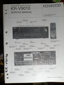 Kenwood KR-V9010 Manual de Servicio AM FM Receptor Estéreo Original - Imagen 1 de 3