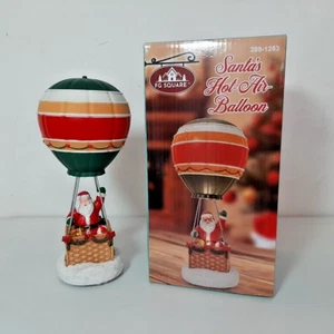 FG Square Christmas Village SANTA'S HOT-AIR-BALLOON #FGQ371, Battery Operated - Picture 1 of 11