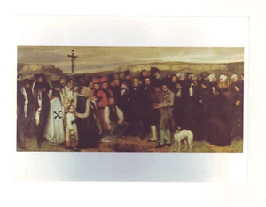 carte postale  beaux arts : Courbet :un enterrement a Ornans  - Imagen 1 de 2