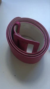 Cintura Belt Pelle Vita Alta Vintage Alta Moda Rosa - Imagen 1 de 7