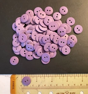 300 count, 15mm(24L) 2-hole matte lavender plastic sewing buttons craft art - Picture 1 of 2