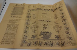 Vintage Sampler Pattern Transfer The American Home No. A893 The Request - Picture 1 of 6