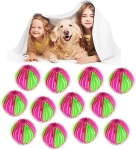 12PCS Reusable Lint Remover Balls for Laundry Dryer Washing Pet Hair Catcher AU - Picture 1 of 12