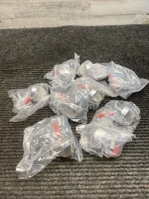 Lot of 9 Low Rise Dome Floor Mount Door Stop 1442-626 Satin Nickel - Image 1 of 4