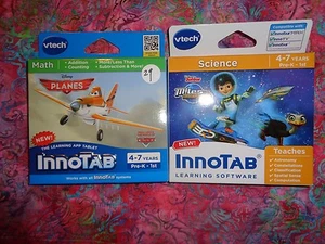Lot 2 VTECH INNOTAB GAMES Miles From Tomorrowland & Disney Planes Lot#29 - Picture 1 of 1
