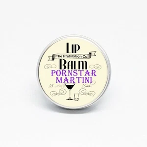 Pornstar Martini Lip Balm, Cocktail Lip Repair by The Prohibition Co. Vegan! - Picture 1 of 1