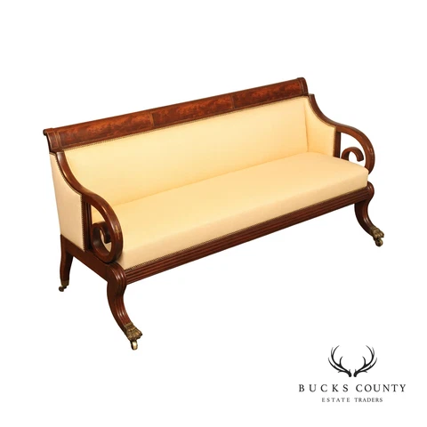 Fine Quality Antique American Empire Mahogany Sofa Cover