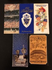1984 1993 1994 1995 2002 KANSAS CITY ROYALS Media Guide Lot George Brett