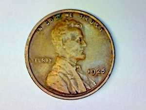 1925 P LINCOLN WHEAT CENT F - Picture 1 of 2