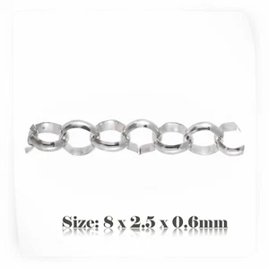 1m Silver Vintage Style Rolo Chain For Jewellery Making 003 - Picture 1 of 2
