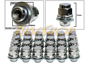 24 MITSUBISHI OEM OE STOCK FACTORY WHEELS RIMS MAG LUG NUTS 12X1.5 1.5 CHROME - Picture 1 of 2