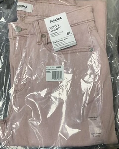 Sonoma The Everyday Damenjeans Curvy Skinny hoher Bund 8L neu mit Etikett lila - Bild 1 von 1