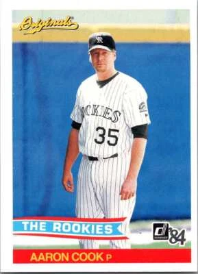 Aaron Cook #407 2002 Donruss Originals Rookie Colorado Rockies - Image 1 of 2