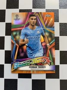 2021-22 Topps Chrome UCL Future Stars Ferran Torres Orange /25 Manchester City - Bild 1 von 2