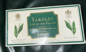 Yardley Lily of the Valley Luxury Soap - 3 Pack - 3.5 oz Bars - New in the Box - Picture 1 of 2