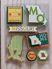 Missouri Dimensial Stickers 7 pieces Scrapbooking And Crafting Stickers  (C218)