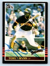 1985 Donruss #63 Tony Gwynn Signed Card NM
