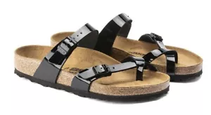 BIRKENSTOCK Mayari schwarz lack Patent 0071093 Birko-Flor Lack schmale Weite - Bild 1 von 10