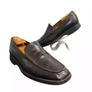 Tods schwarze Penny Halbschuhe elegante Schuhe Herren Größe 10 Slipper gebraucht, in einwandfreiem Zustand - Bild 1 von 10