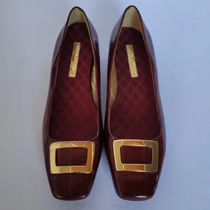 Enzo Angiolini ROOSIE Patent Leather Upper Square Toe Pumps. Size 9M - Picture 1 of 12