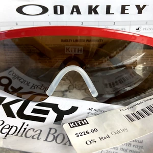 Kith x Oakley Razor Blades Prizm Red/Beige Sunglasses Limited Edition 2018 RARE - Picture 1 of 8