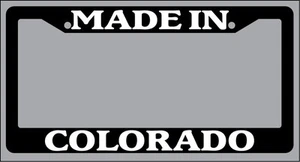 Black License Plate Frame Made in Colorado Auto Accessory 1193 - Picture 1 of 1