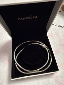 PANDORA Moments Schlangenkette Halskette 45 cm - Sterlingsilber - Bild 1 von 6