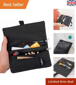 Leichtes wasserabweisendes Tabaketui mit Doppelreißverschluss - perfektes Geschenk - Bild 1 von 8