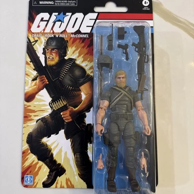 Figura de acción Hasbro retro Rock 'n roll serie clasificada GI Joe 2025 escala 6" Foto 1 de 3