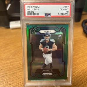 Prizm Will Levis Green RC #397 2023 Titans PSA 10 - Foto 1 di 2