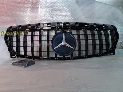 Parrilla delantera con malla emblemática para Mercedes Benz W117 CLA250 GT R 2013-2019 Foto 1 de 4