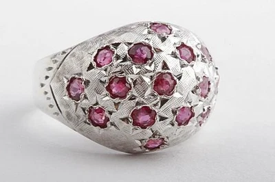 Rubin Ring 925 Silber Gr56 17,8mm Top! # - Bild 1 von 4