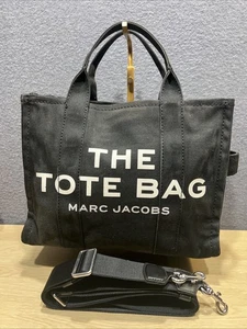 Marc Jacobs The Tote Bag nera mini piccola tote in tela M0016493 001 borsetta borsetta - Foto 1 di 13