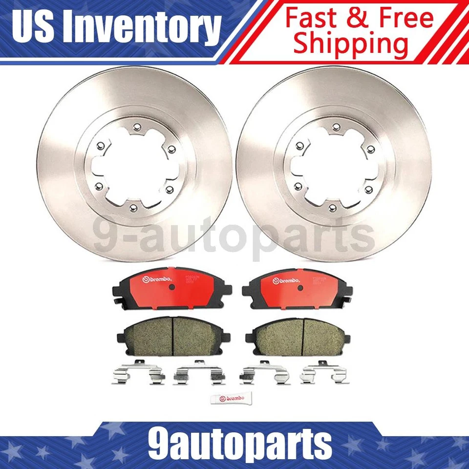 Kit de frenos delanteros Brembo rotores de disco pastillas de cerámica para INFINITI QX4 2000-2003 Foto 1 de 4