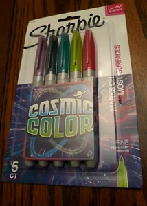 Sharpie Cosmic Colors Ultra Fine Point Permanent Markers - Pack Of 5 - Picture 1 of 3