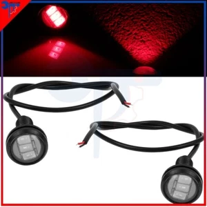 2x Rojo 18mm 9W Ojo de Águila Freno Cola Señal de Giro LED Luz Antiniebla Universal - Imagen 1 de 10