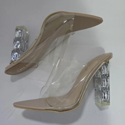 Mujer Tacones Cape Robin Beige Y Transparente Talla 7/7.5 Puntera Abierta  Foto 1 de 4