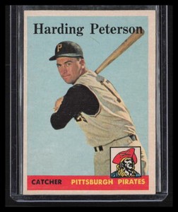 Harding Peterson 1958 Topps #322  Pittsburgh Pirates Rookie