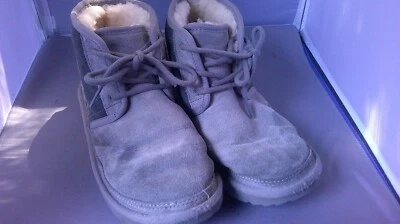 Toddler Ugg Neumel II Suede Lace Up Sheepskin Lined Boots Size 3 - Image 1 of 4