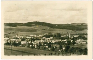 Ansichtskarte Nove Mesto na Morave/Neustadtl - Gesamtansicht/Luftaufnahme s/w - Picture 1 of 2